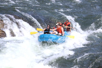 Blue Paddle Raft