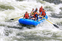 BLUE RAFT, YELLOW OARS