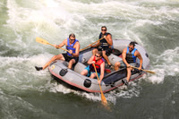 Grey Raft, Wood Paddles